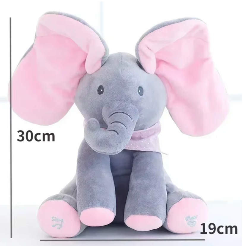 PeekyPal | Peek-a-Boo Talking Elephant Plush Toy