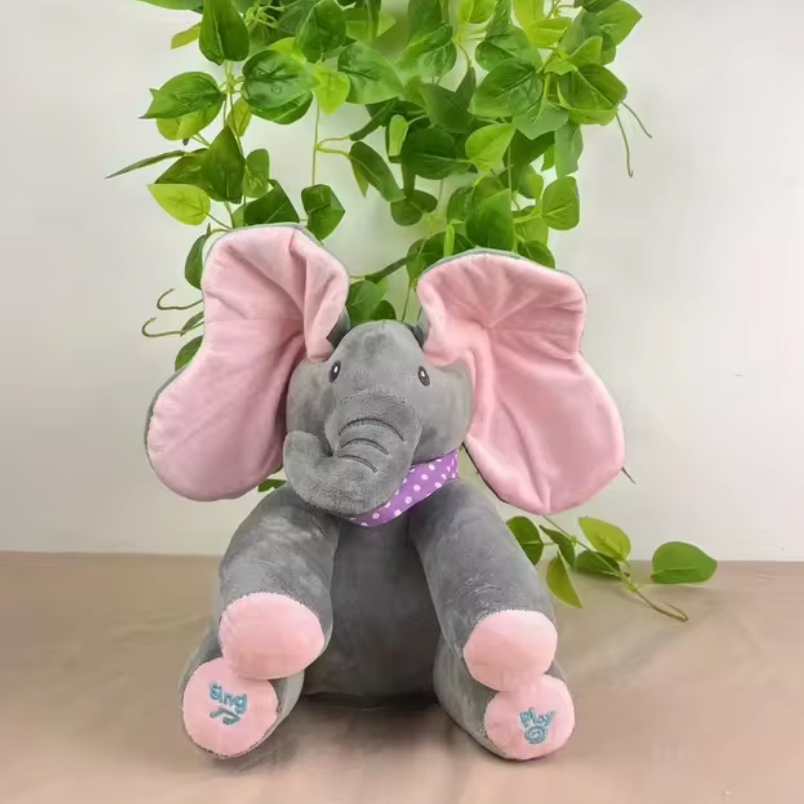 PeekyPal | Peek-a-Boo Talking Elephant Plush Toy